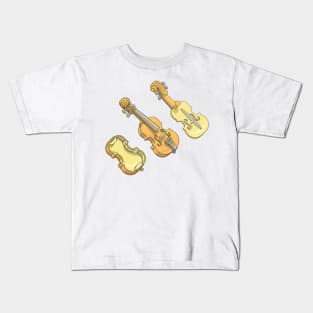 Violin Illustration Kids T-Shirt